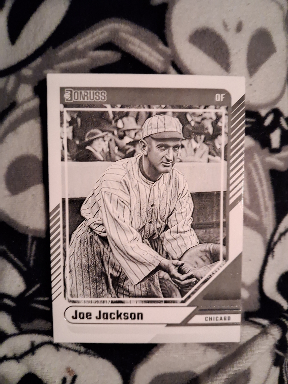 Russ Joe Jackson Baseball Card - Black & White